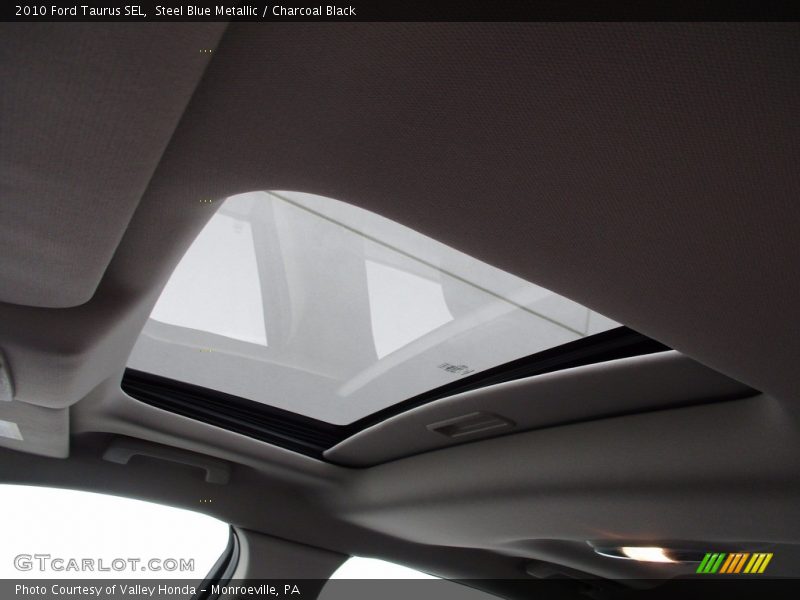 Steel Blue Metallic / Charcoal Black 2010 Ford Taurus SEL