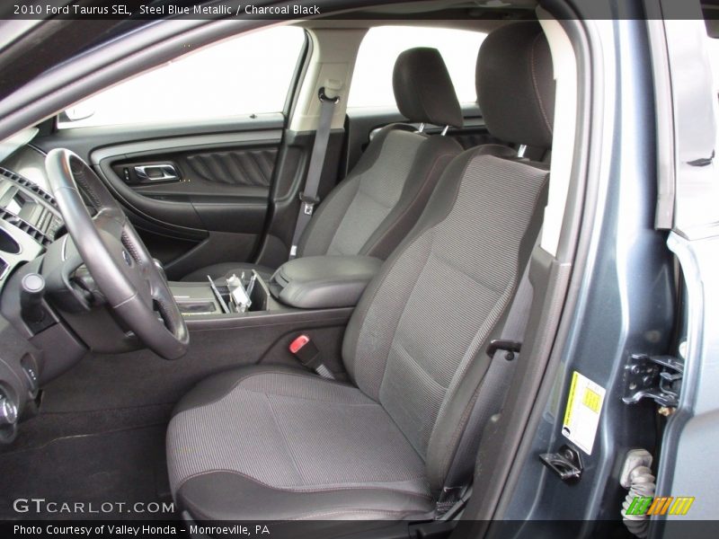 Steel Blue Metallic / Charcoal Black 2010 Ford Taurus SEL