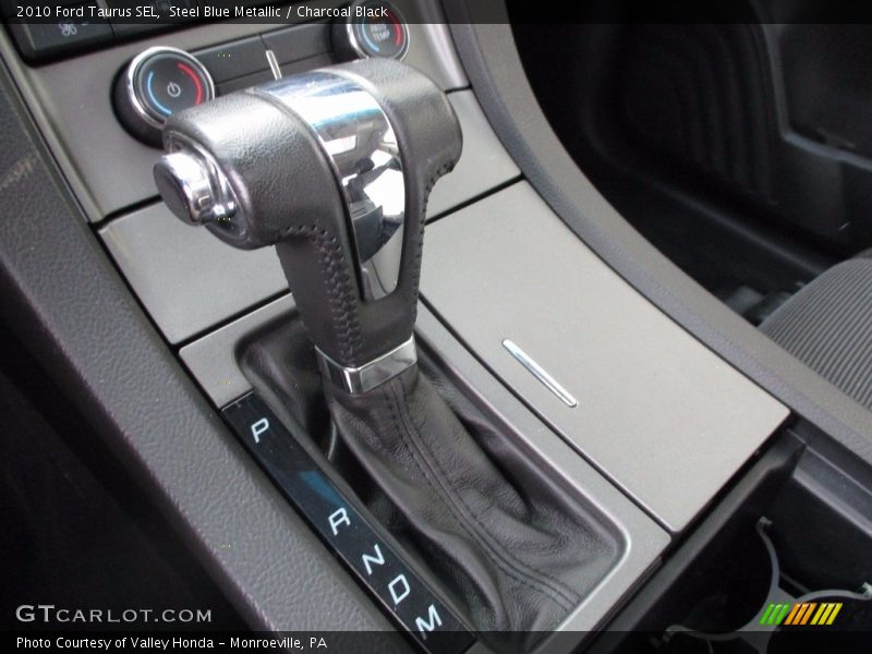 Steel Blue Metallic / Charcoal Black 2010 Ford Taurus SEL