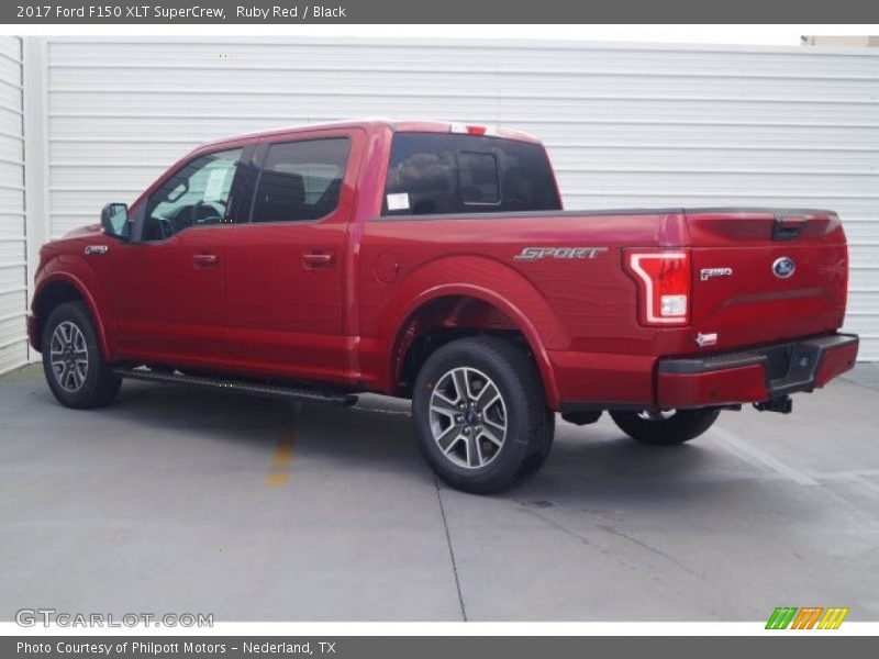 Ruby Red / Black 2017 Ford F150 XLT SuperCrew