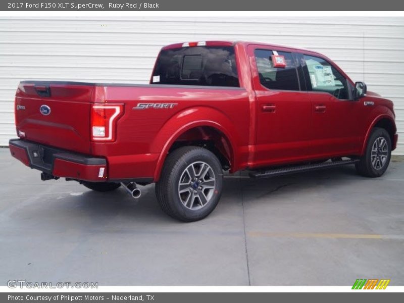 Ruby Red / Black 2017 Ford F150 XLT SuperCrew