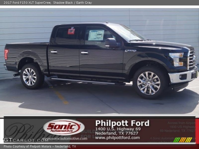Shadow Black / Earth Gray 2017 Ford F150 XLT SuperCrew