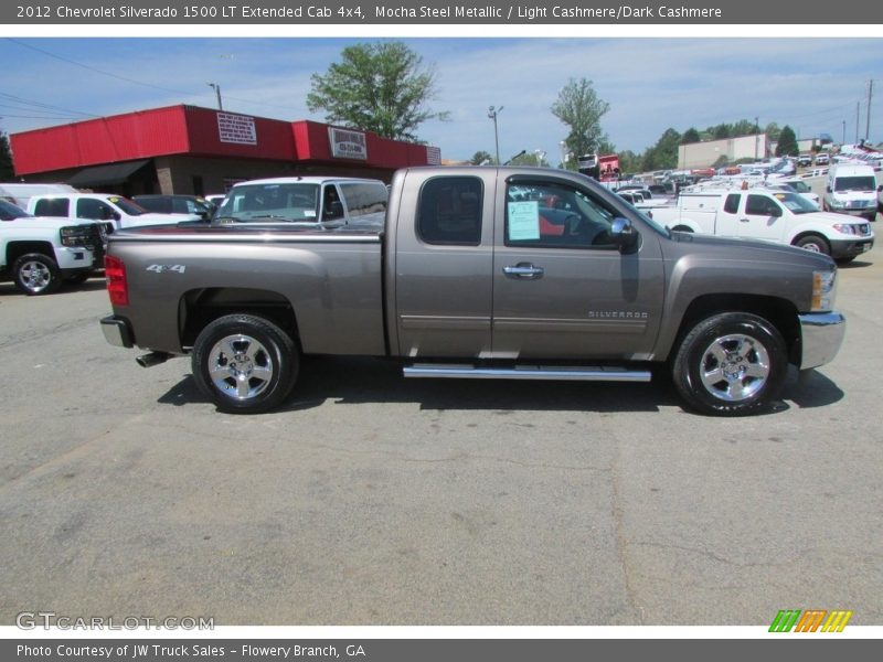Mocha Steel Metallic / Light Cashmere/Dark Cashmere 2012 Chevrolet Silverado 1500 LT Extended Cab 4x4