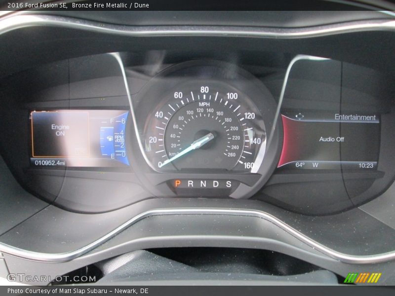 Bronze Fire Metallic / Dune 2016 Ford Fusion SE