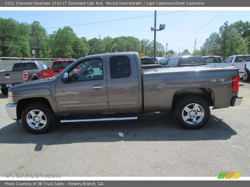 Mocha Steel Metallic / Light Cashmere/Dark Cashmere 2012 Chevrolet Silverado 1500 LT Extended Cab 4x4