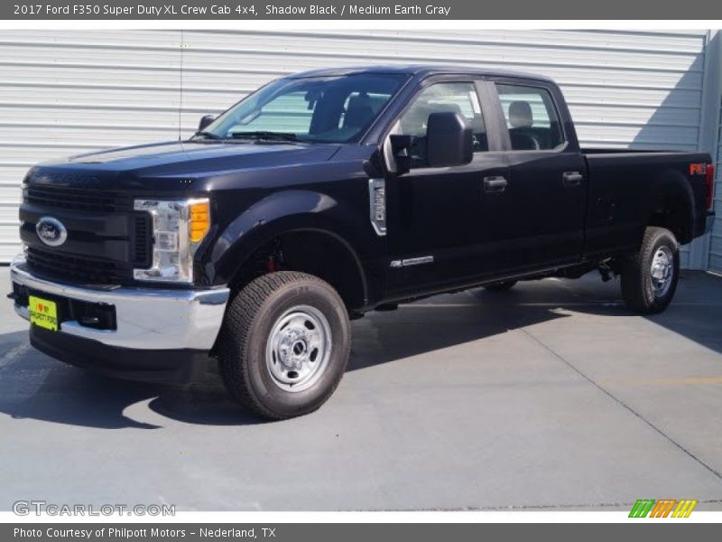 Shadow Black / Medium Earth Gray 2017 Ford F350 Super Duty XL Crew Cab 4x4