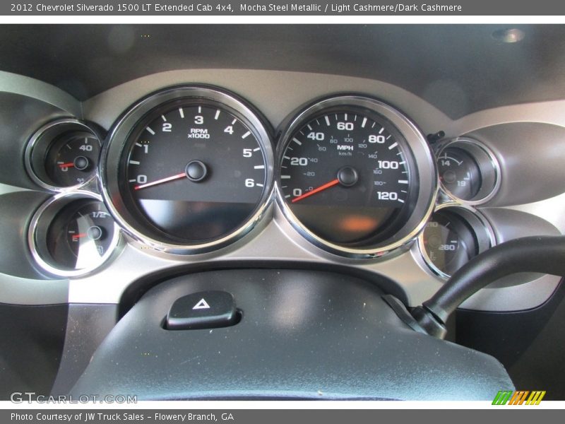 Mocha Steel Metallic / Light Cashmere/Dark Cashmere 2012 Chevrolet Silverado 1500 LT Extended Cab 4x4
