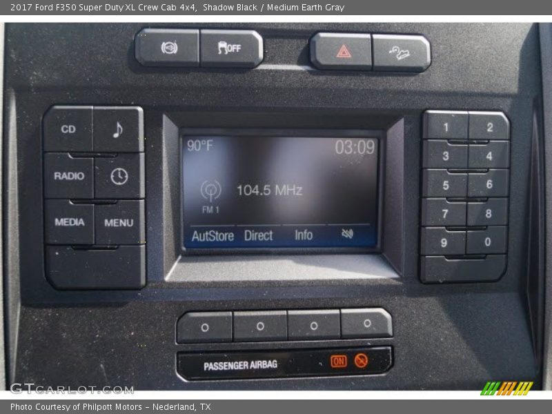 Shadow Black / Medium Earth Gray 2017 Ford F350 Super Duty XL Crew Cab 4x4