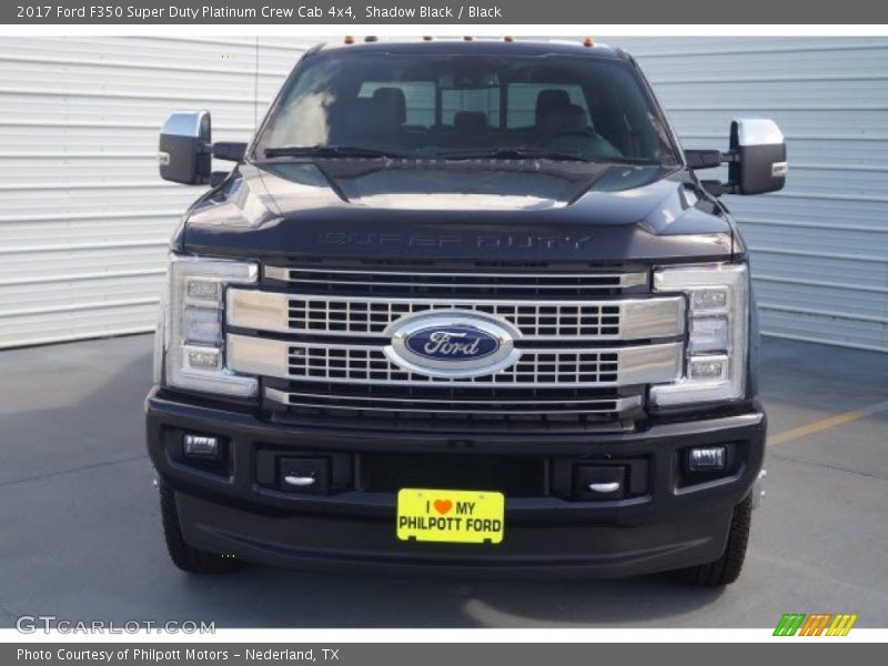 Shadow Black / Black 2017 Ford F350 Super Duty Platinum Crew Cab 4x4