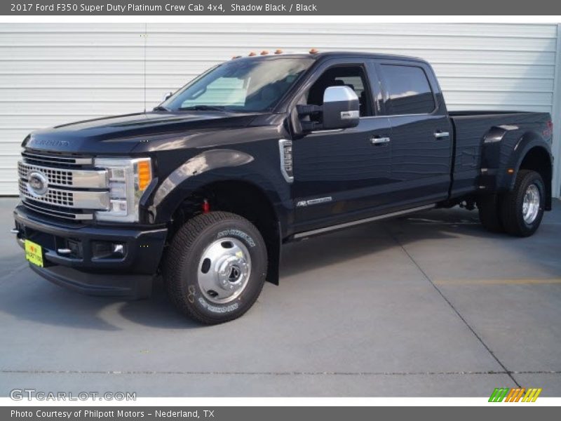 Shadow Black / Black 2017 Ford F350 Super Duty Platinum Crew Cab 4x4