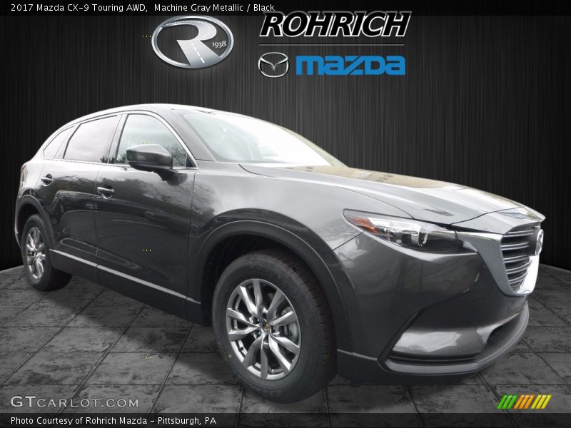 Machine Gray Metallic / Black 2017 Mazda CX-9 Touring AWD
