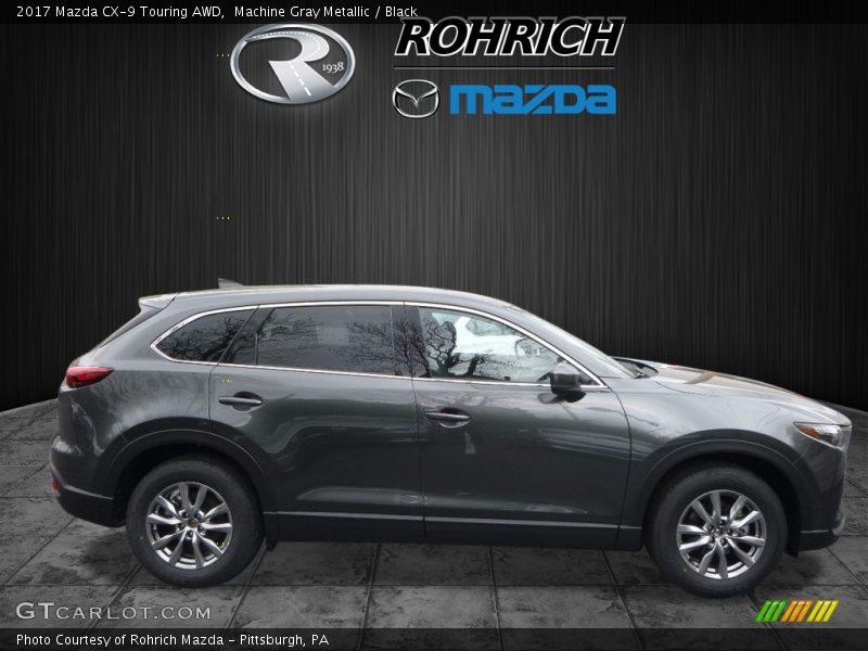 Machine Gray Metallic / Black 2017 Mazda CX-9 Touring AWD