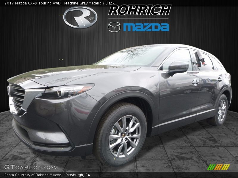 Machine Gray Metallic / Black 2017 Mazda CX-9 Touring AWD
