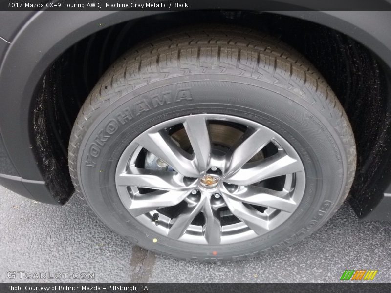 Machine Gray Metallic / Black 2017 Mazda CX-9 Touring AWD