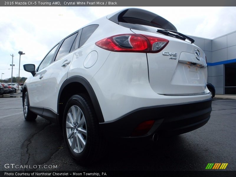 Crystal White Pearl Mica / Black 2016 Mazda CX-5 Touring AWD