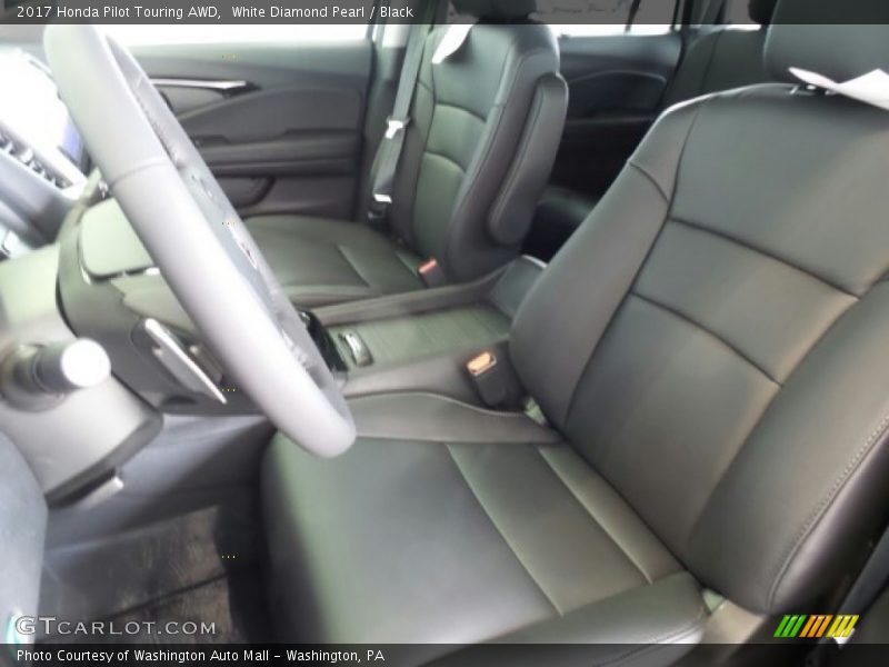 White Diamond Pearl / Black 2017 Honda Pilot Touring AWD