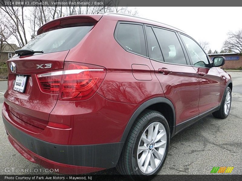 Vermilion Red Metallic / Black 2014 BMW X3 xDrive28i