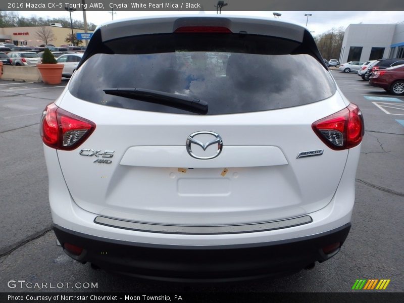 Crystal White Pearl Mica / Black 2016 Mazda CX-5 Touring AWD