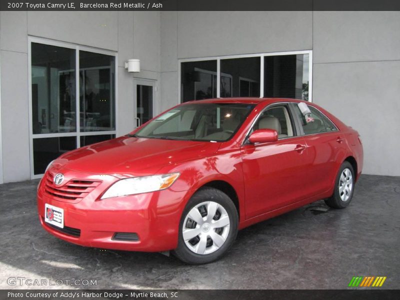 Barcelona Red Metallic / Ash 2007 Toyota Camry LE