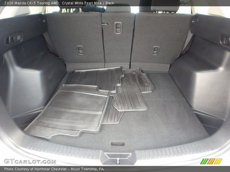 Crystal White Pearl Mica / Black 2016 Mazda CX-5 Touring AWD