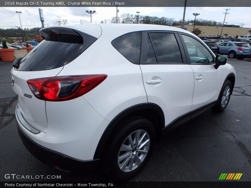 Crystal White Pearl Mica / Black 2016 Mazda CX-5 Touring AWD
