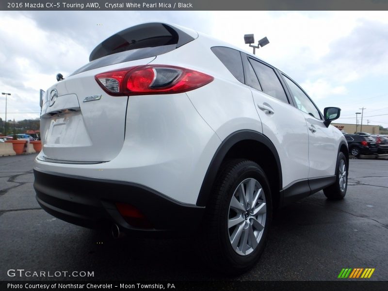 Crystal White Pearl Mica / Black 2016 Mazda CX-5 Touring AWD