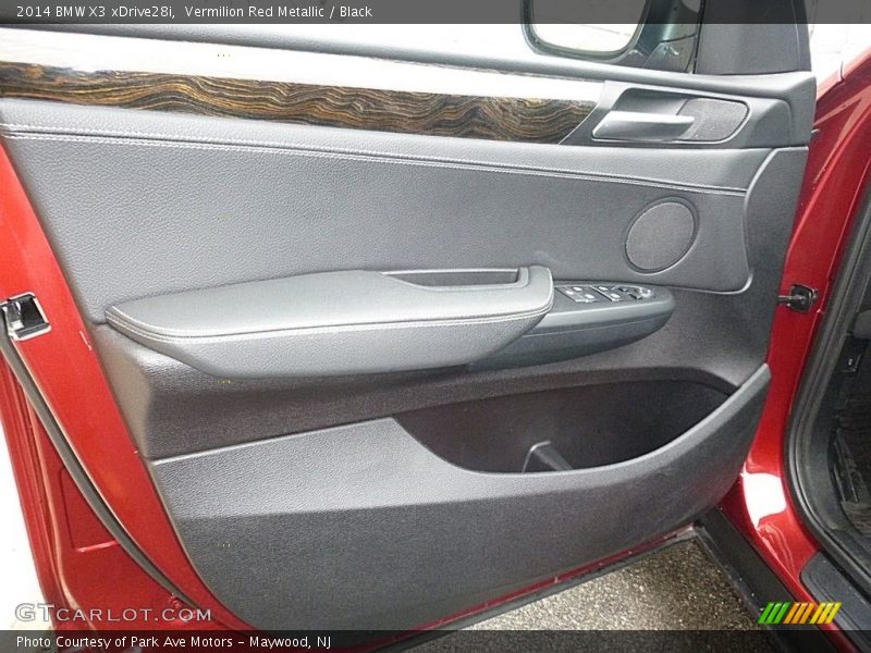 Vermilion Red Metallic / Black 2014 BMW X3 xDrive28i