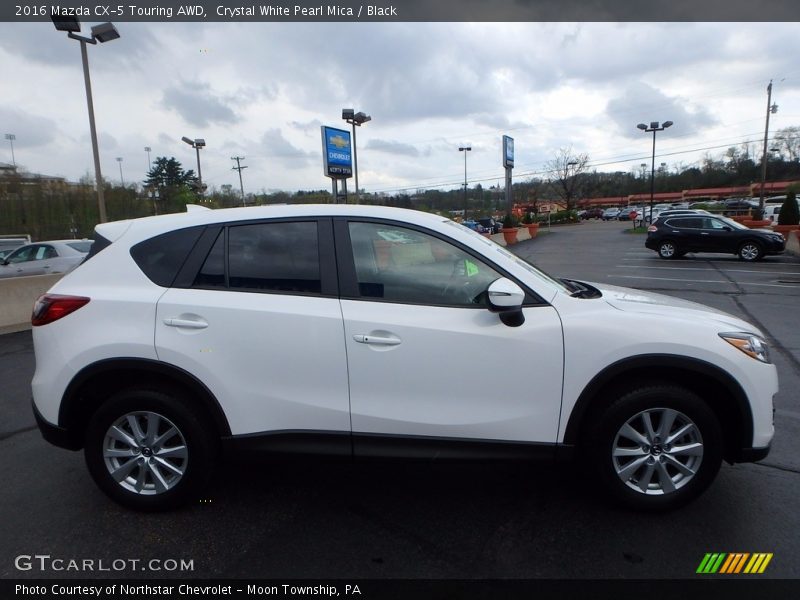 Crystal White Pearl Mica / Black 2016 Mazda CX-5 Touring AWD