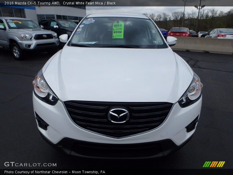 Crystal White Pearl Mica / Black 2016 Mazda CX-5 Touring AWD