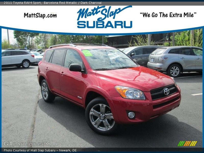 Barcelona Red Metallic / Dark Charcoal 2011 Toyota RAV4 Sport