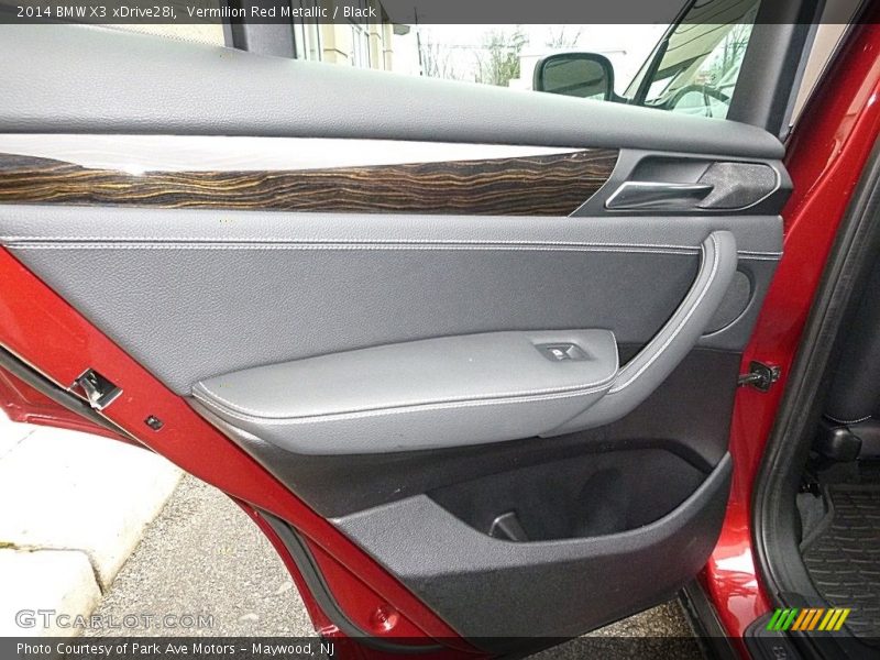 Vermilion Red Metallic / Black 2014 BMW X3 xDrive28i