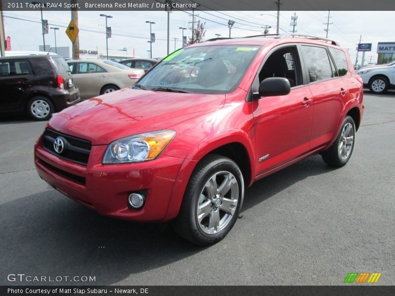 Barcelona Red Metallic / Dark Charcoal 2011 Toyota RAV4 Sport