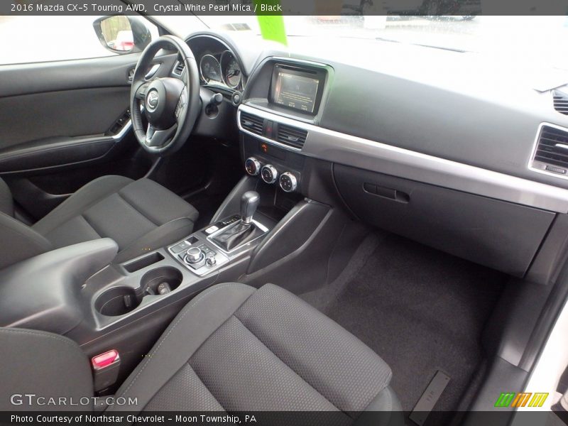 Crystal White Pearl Mica / Black 2016 Mazda CX-5 Touring AWD
