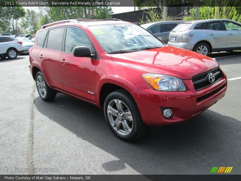 Barcelona Red Metallic / Dark Charcoal 2011 Toyota RAV4 Sport