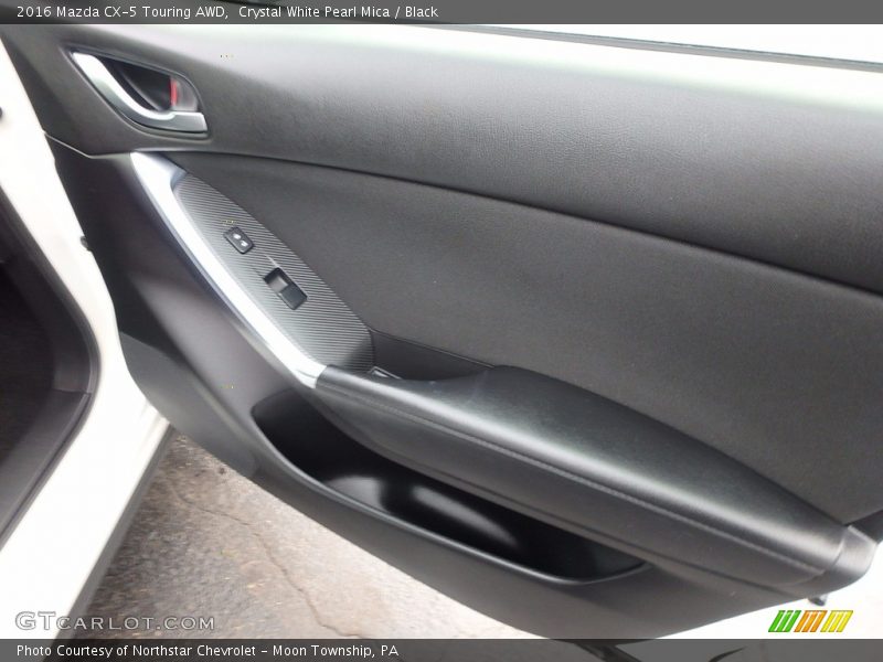 Crystal White Pearl Mica / Black 2016 Mazda CX-5 Touring AWD