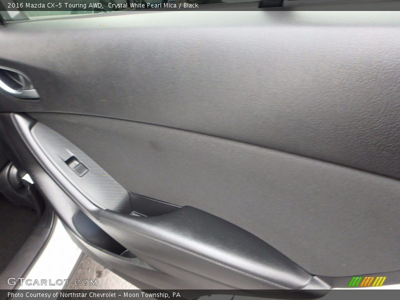 Crystal White Pearl Mica / Black 2016 Mazda CX-5 Touring AWD