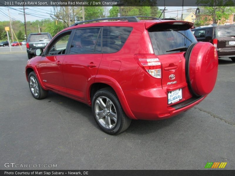 Barcelona Red Metallic / Dark Charcoal 2011 Toyota RAV4 Sport