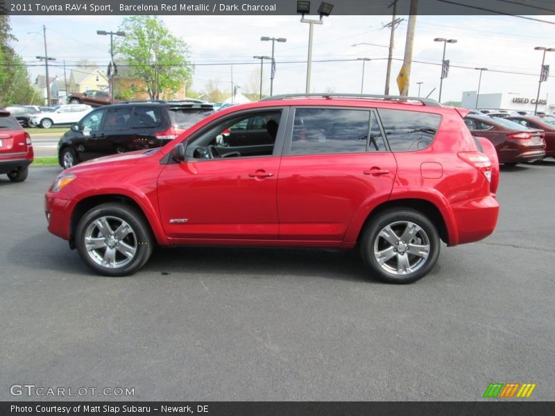 Barcelona Red Metallic / Dark Charcoal 2011 Toyota RAV4 Sport