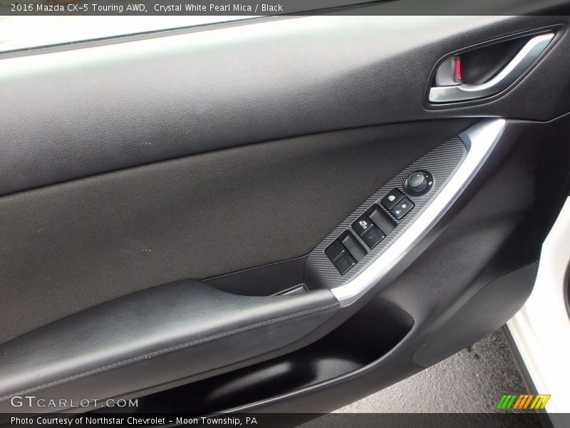 Crystal White Pearl Mica / Black 2016 Mazda CX-5 Touring AWD