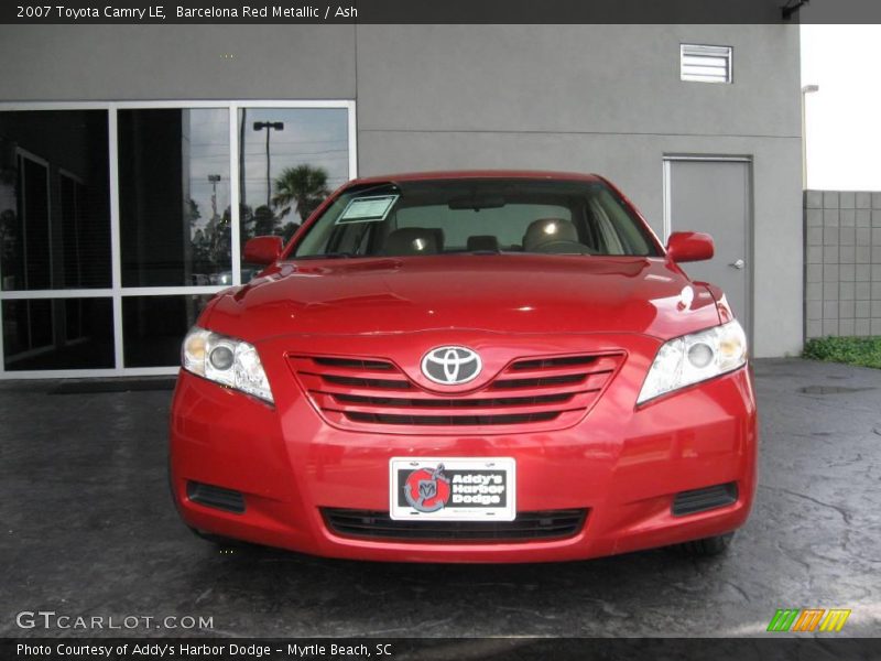 Barcelona Red Metallic / Ash 2007 Toyota Camry LE