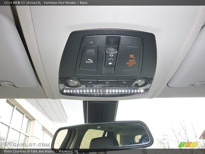 Vermilion Red Metallic / Black 2014 BMW X3 xDrive28i