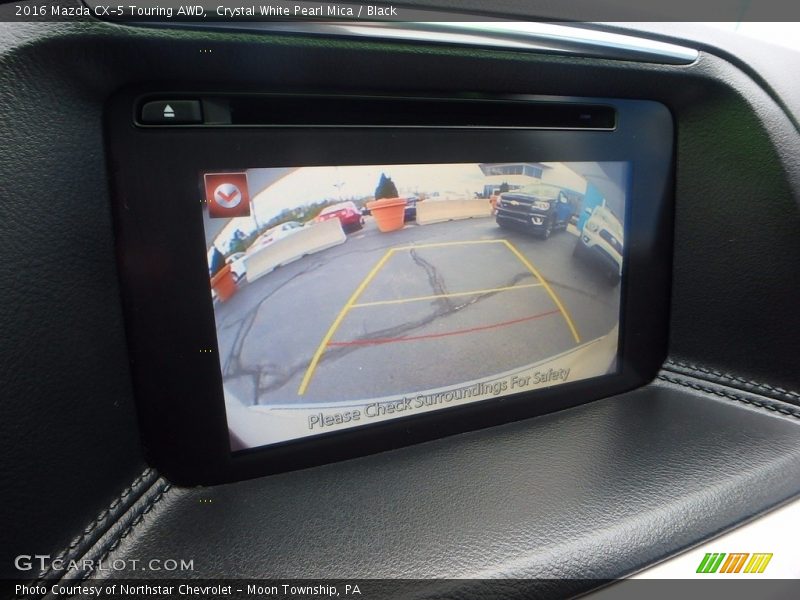 Crystal White Pearl Mica / Black 2016 Mazda CX-5 Touring AWD