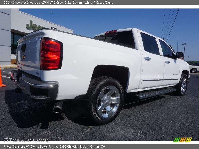 Summit White / Cocoa/Dune 2014 Chevrolet Silverado 1500 LTZ Crew Cab