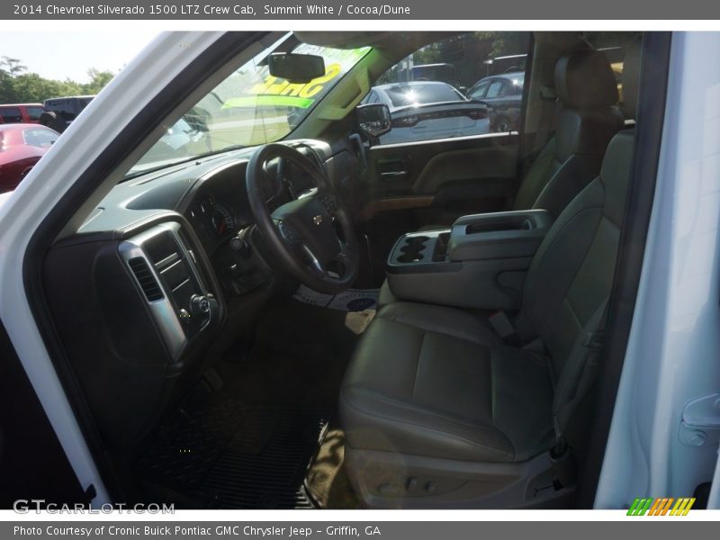 Summit White / Cocoa/Dune 2014 Chevrolet Silverado 1500 LTZ Crew Cab