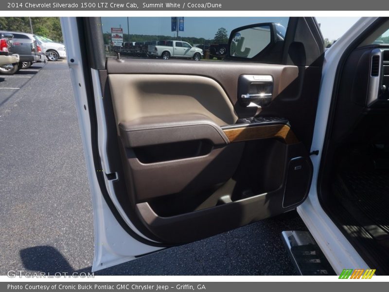 Summit White / Cocoa/Dune 2014 Chevrolet Silverado 1500 LTZ Crew Cab