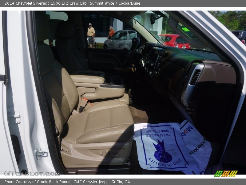 Summit White / Cocoa/Dune 2014 Chevrolet Silverado 1500 LTZ Crew Cab