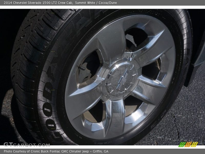 Summit White / Cocoa/Dune 2014 Chevrolet Silverado 1500 LTZ Crew Cab