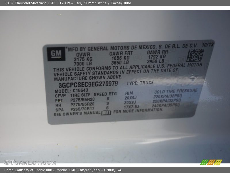 Summit White / Cocoa/Dune 2014 Chevrolet Silverado 1500 LTZ Crew Cab