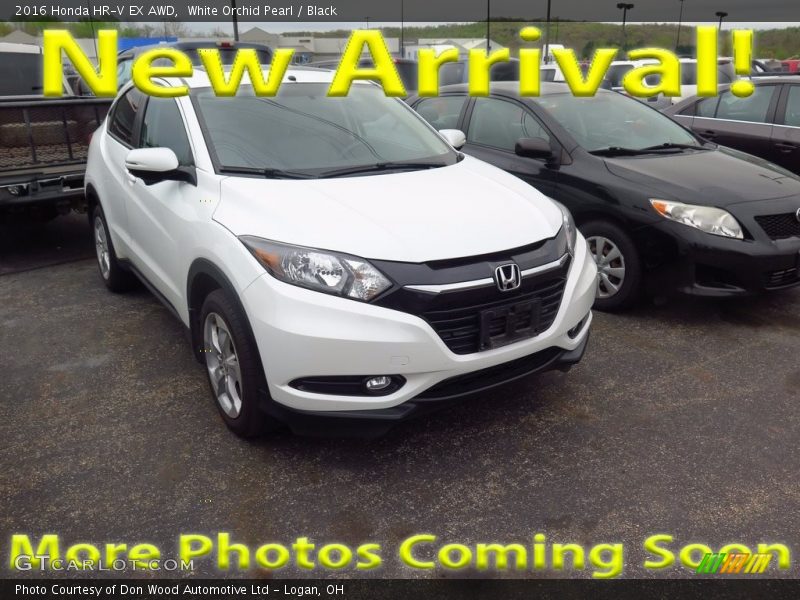 White Orchid Pearl / Black 2016 Honda HR-V EX AWD