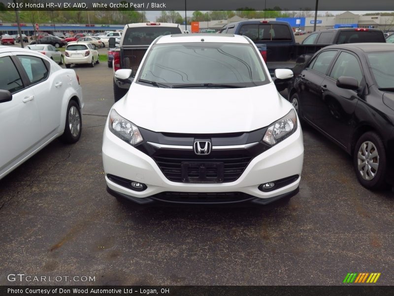 White Orchid Pearl / Black 2016 Honda HR-V EX AWD